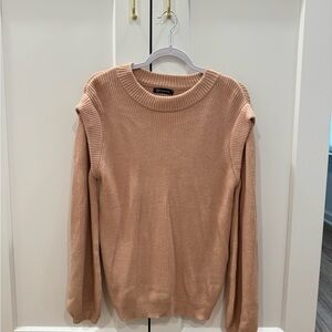 Cozy Tan Ribbed Sweater